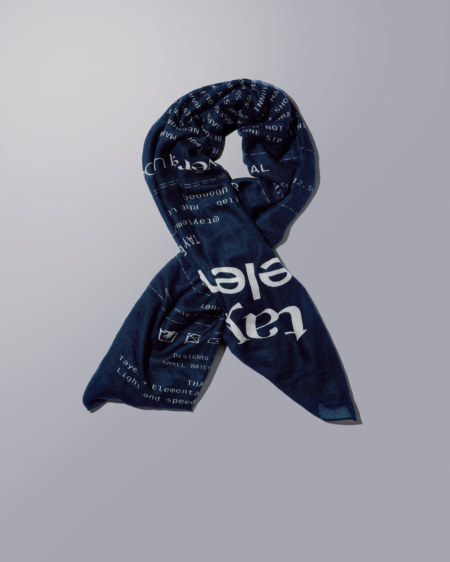 TAYĒR STUDIOS + RE.LINE / CASHMERE RECEIPT SCARF PRE-ORDER